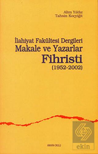 İlahiyat Fakültesi Dergileri Makale ve Yazarlar Fi