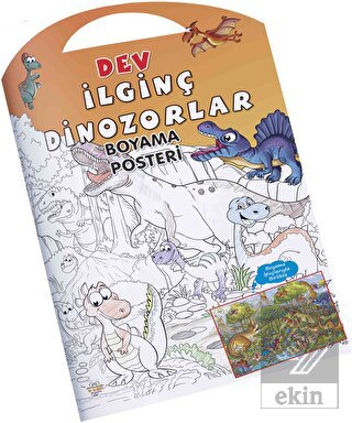 İlginç Dinozorlar Dev Boyama Posteri