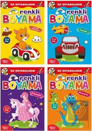 İlk Boyamalarım - Renkli Boyama (4 Kitap Takım)