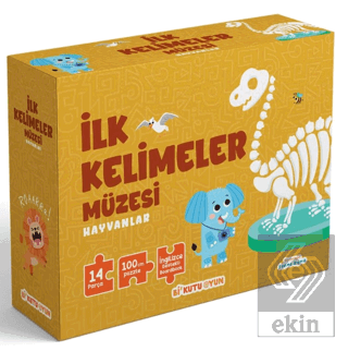İlk Kelimeler Müzesi - Hayvanlar (İngilizce Destekli Kitap ve Yapboz Seti)