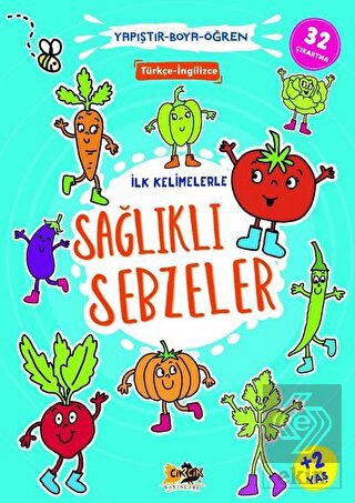 İlk Kelimelerle Sağlıklı Sebzeler - Yapıştır Boya Öğren
