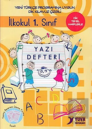 İlkokul 1. Sınıf Yazı Defteri-Dik Temel Harflerle