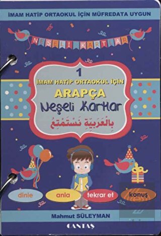 İmam Hatip Okulları İçin Arapça Neşeli Kartlar 1 (
