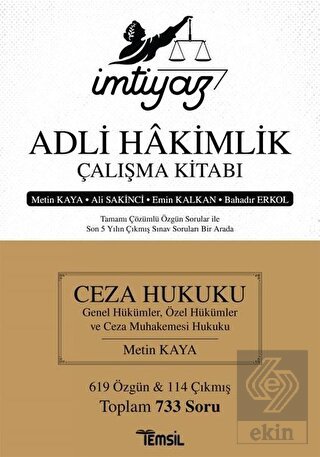 İmtiyaz - Adli Hakimlik Çalışma Kitabı