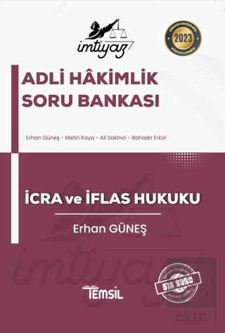 İmtiyaz Adli-İdari Hakimlik İcra ve İflas Hukuku S