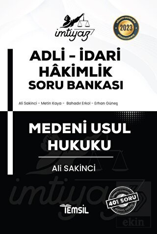 İmtiyaz Adli-İdari Hakimlik Medeni Usul Hukuku Sor