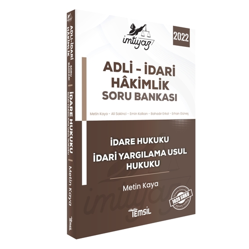 İmtiyaz Adli-İdari Hakimlik Soru Bankası İdare Hukuku