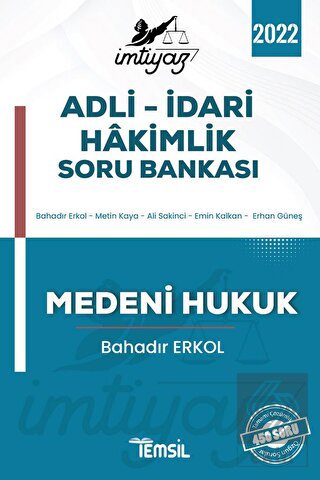 İmtiyaz Adli-İdari Hakimlik Soru Bankası Medeni Hukuk