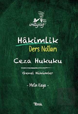İmtiyaz Hakimlik Ders Notları Ceza Hukuku Genel Hü