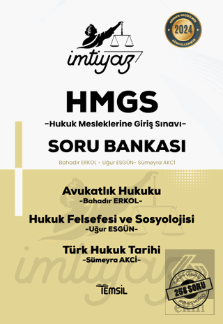 İmtiyaz HMGS Avukatlık Hukuku Hukuk Felsefesi ve Sosyolojisi Türk Hukuk Tarihi Soru Bankası