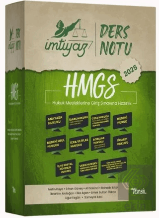 İMTİYAZ HMGS Ders Notları Seti
