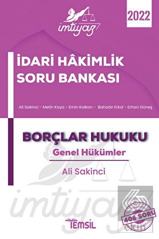 İmtiyaz İdari Hakimlik Çalışma Kitabı