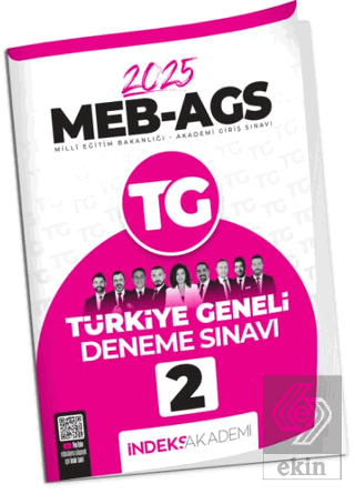 İndeks Akademi 2025 MEB-AGS TG-1 Türkiye Geneli Deneme Çözümlü İndeks Akademi Yayıncılık