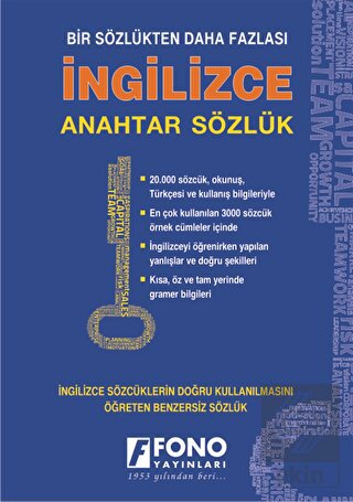 İngilizce Anahtar Sözlük