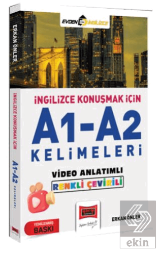 İngilizce Konuşmak İçin A1-A2 Kelimeleri Video Anlatımlı Renkli Çeviri