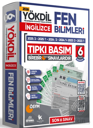 İngilizce YÖKDİL Fen Bilimleri Tıpkı Basım 6 lı Deneme