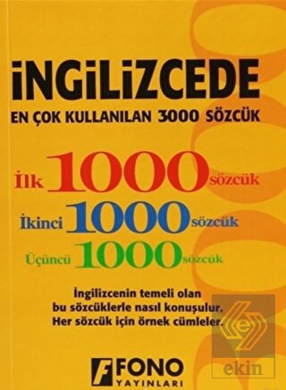 İngilizcede En Çok Kullanılan 3000 Sözcük