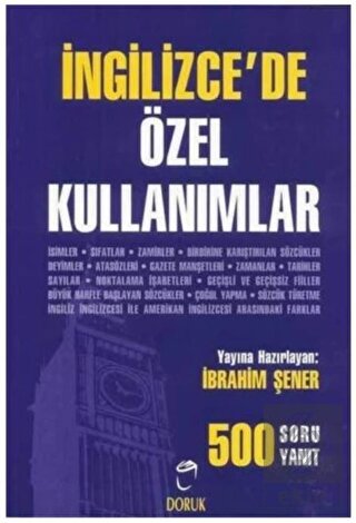 İngilizce\'de Özel Kullanımlar 500 Soru - 500 Yanıt