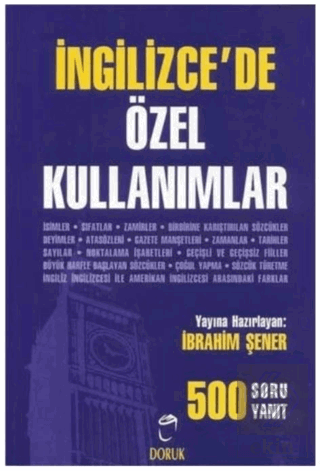 İngilizce\'de Özel Kullanımlar 500 Soru - 500 Yanıt