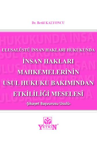 İnsan Hakları Mahkemelerinin Usul Hukuku Bakımından Etkililiği Meseles