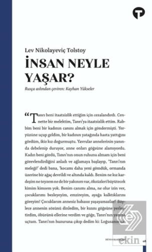İnsan Ne İle Yaşar?