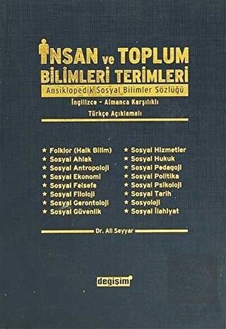İnsan ve Toplum Bilimleri Terimleri Ansiklopedik S