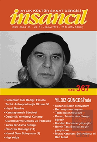 İnsancıl Aylık Kültür Sanat Dergisi Sayı: 367 Şubat 2021