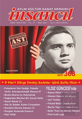 İnsancıl Aylık Kültür Sanat Dergisi Sayı: 368 Mart 2021