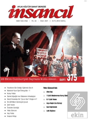 İnsancıl Aylık Kültür Sanat Dergisi Sayı: 375 Ekim 2021