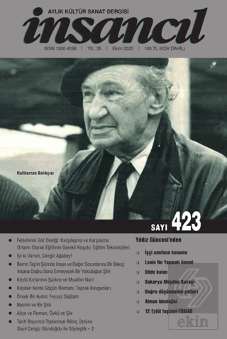 İnsancıl Aylık Kültür ve Sanat Dergisi Sayı: 423 Ekim 2025