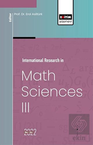 İnternational Research in Math Sciences III