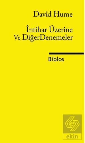 İntihar Üzerine ve Diğer Denemeler