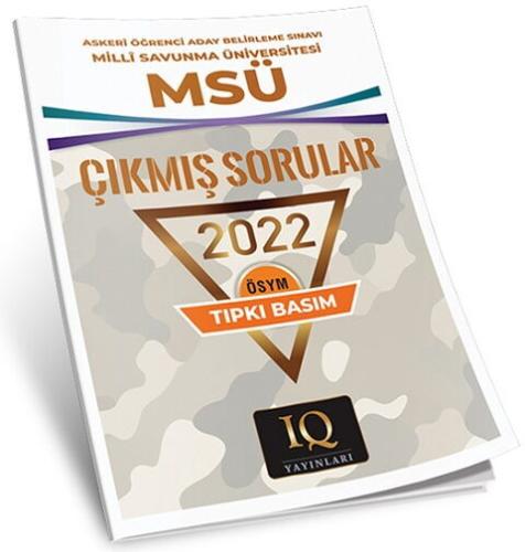 IQ Yayınları MSÜ 2022 Çıkmış Sorular Tıpkı Basım