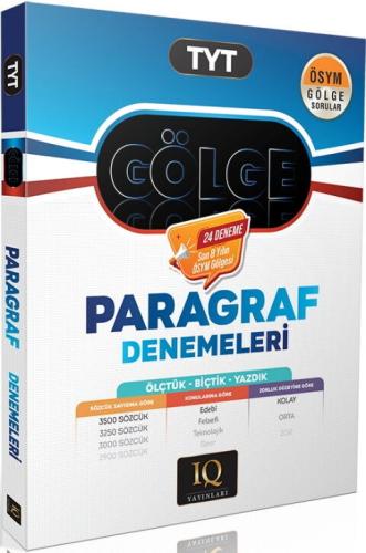 IQ Yayınları TYT Gölge Paragraf Denemeleri Kolektif IQ Yayınları Satın