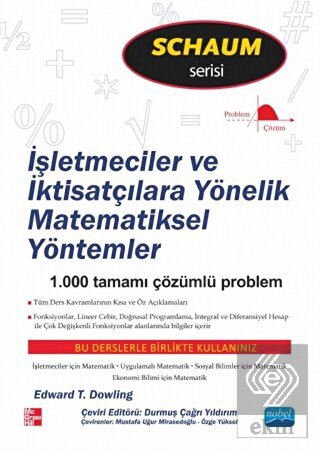 İşletmeciler ve İktisatçılara Yönelik Matematiksel