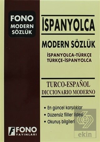İspanyolca Modern Sözlük (İspanyolca / Türkçe - T