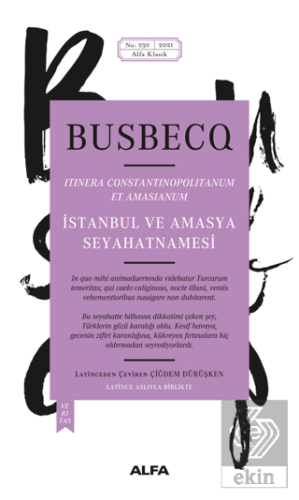 İstanbul ve Amasya Seyahatnamesi