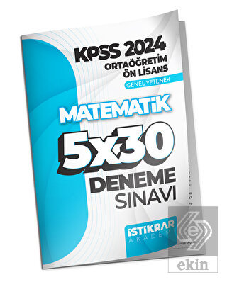 İstikrar Akademi KPSS 2024 Ortaöğretim-Ön Lisans G