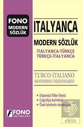 İtalyanca Modern Sözlük (İtalyanca / Türkçe - Türk