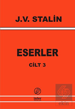J. V. Stalin Eserler Cilt 3