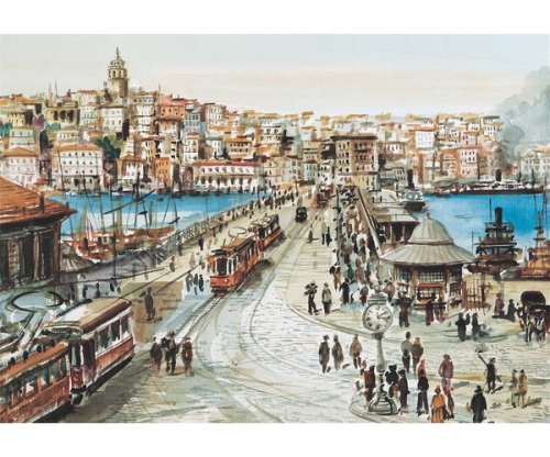 K.Color 68*48 1000 li Yapboz Galata Köprüsü