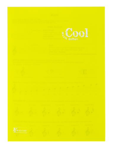 K.Color A4 40 Yp. Spiralli Müzik Defteri