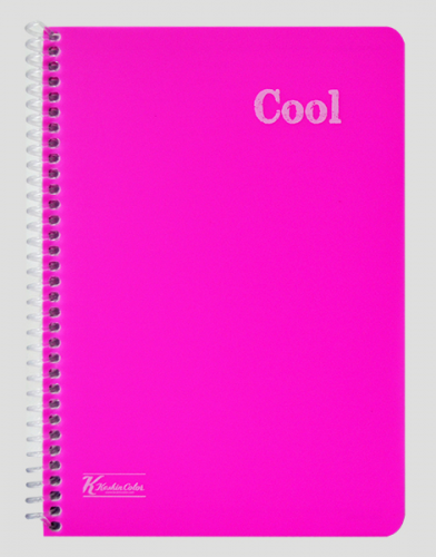 K.Color A5 72Yp.Çizgili PP Kp.Spirrall Cool Defter