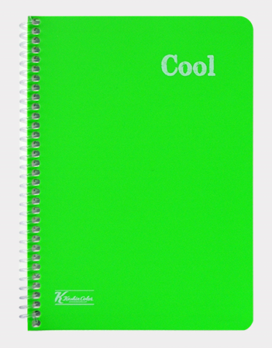 K.Color A5 96Yp.Çizgili PP Kp.Spirrall Cool Defter