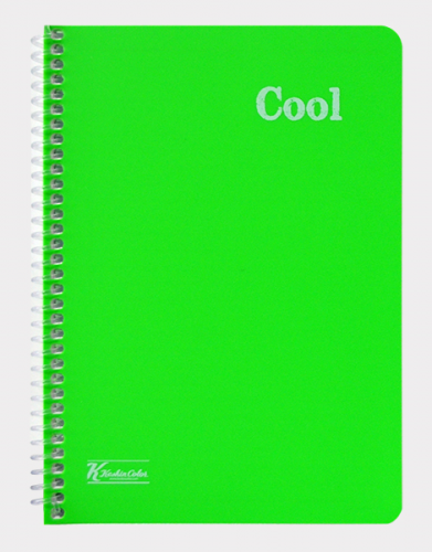 K.Color A5 96Yp.Çizgili PP Kp.Spirrall Cool Defter