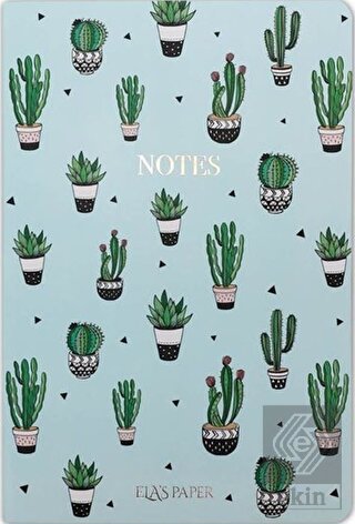 Kaktüs Mavi Notebook - Defter