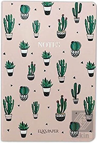 Kaktüs Pembe Notebook - Defter