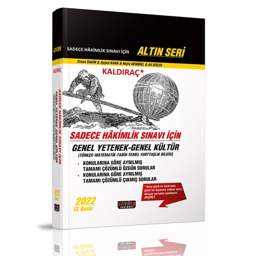 KALDIRAÇ Sadece Hakimlik Sınavı İçin GY-GK Soru Bankası