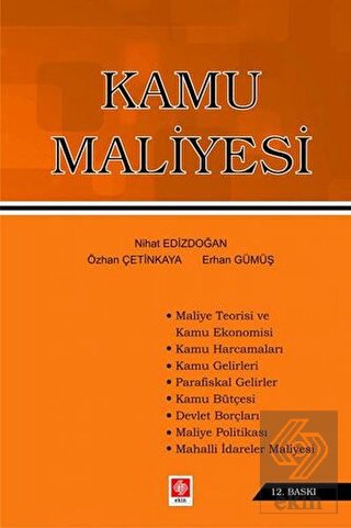 Kamu Maliyesi Nihat Edizdoğan 12.Baskı