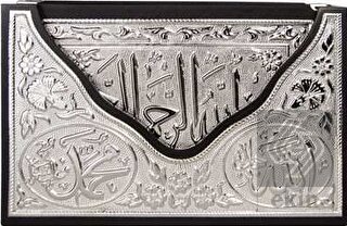 Kaplama Gümüş V Tipi Kur'an-ı Kerim (Büyük Cep Boy